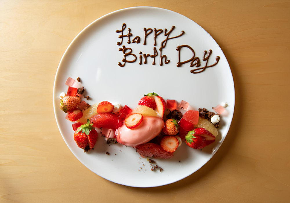 記念日プレートで心温まるお祝いを演出の画像